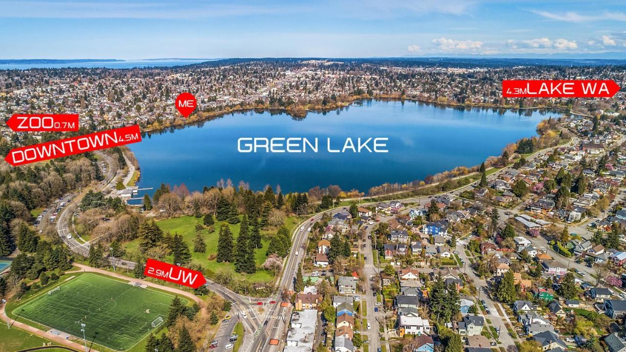 סיאטל Green Lake 1St Line Home A With Central Air Conditioners מראה חיצוני תמונה
